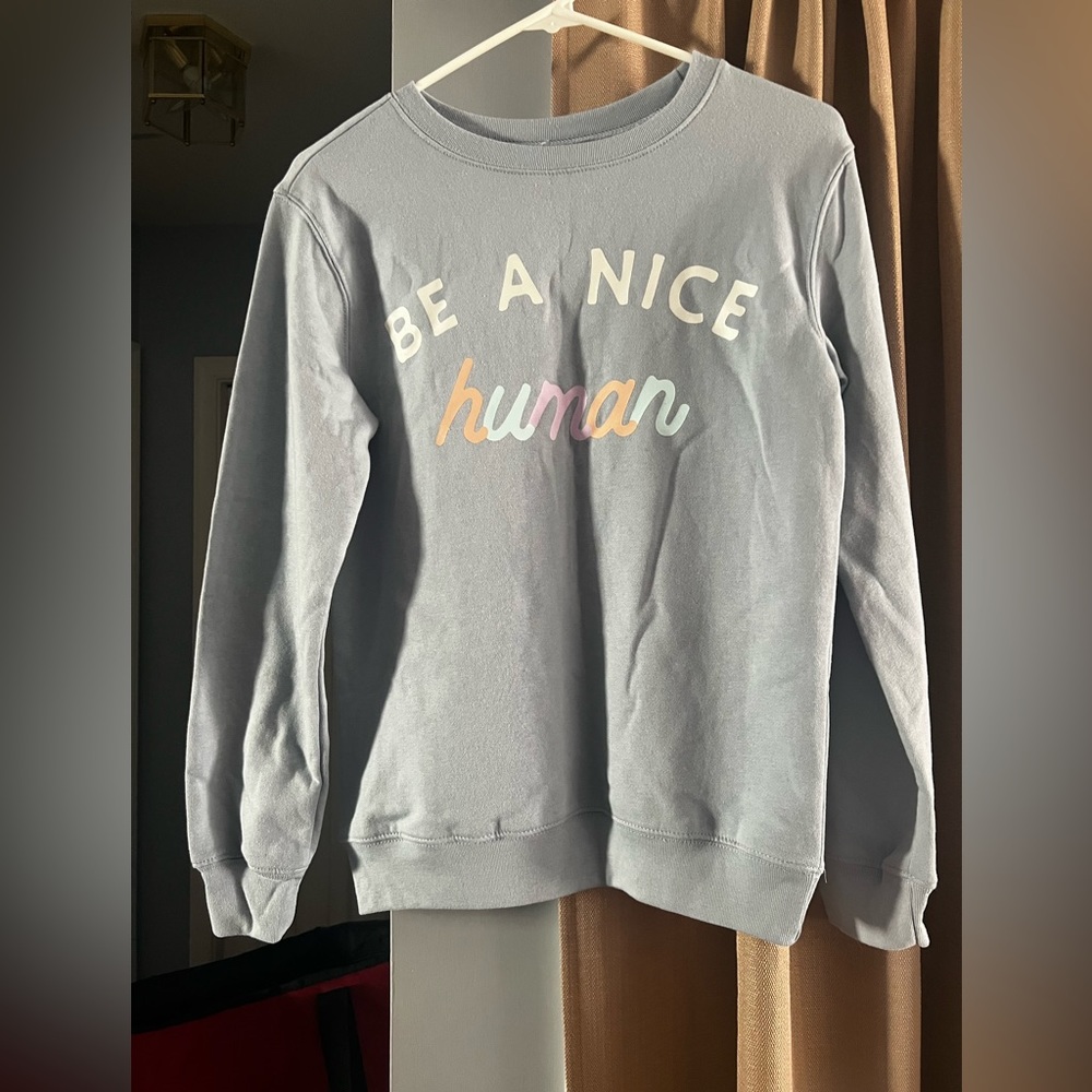 Love Tribe brand, light blue sweatshirt, SZ - XS